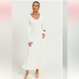 Showpo White Long Sleeve Dress